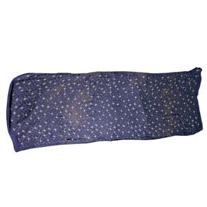 Chanel Vintage 100% Silk Navy Blue Logo Rectangle Scarf - FLAWS READ DESCRIPTION